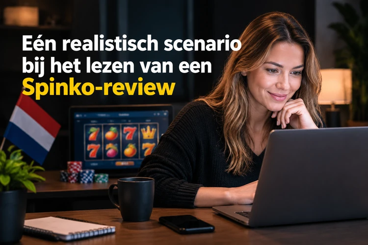 Eén realistisch scenario bij het lezen van een Spinko-review